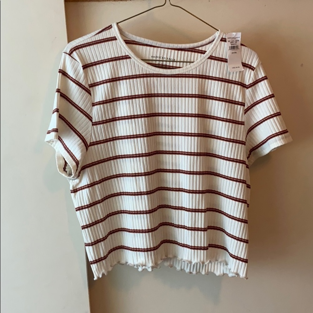 NWT American Eagle Striped Crop Top